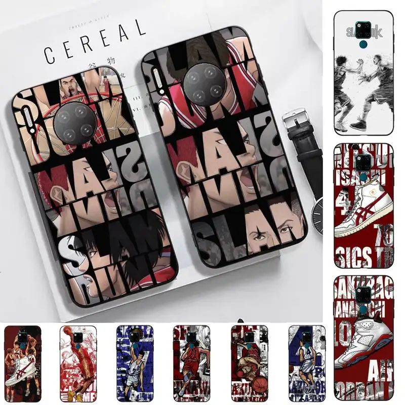 

Cartoon Slam Dunk Basketball Comics Anime Phone Case for Huawei Mate 20 10 9 40 30 lite pro X Nova 2 3i 7se cover