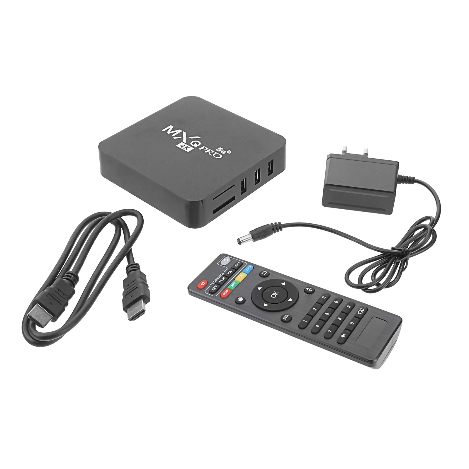 

MXQ 4K 7.1 Quad-core 1G+8G H.265 4K 1080P IPTV with Plug (Black)