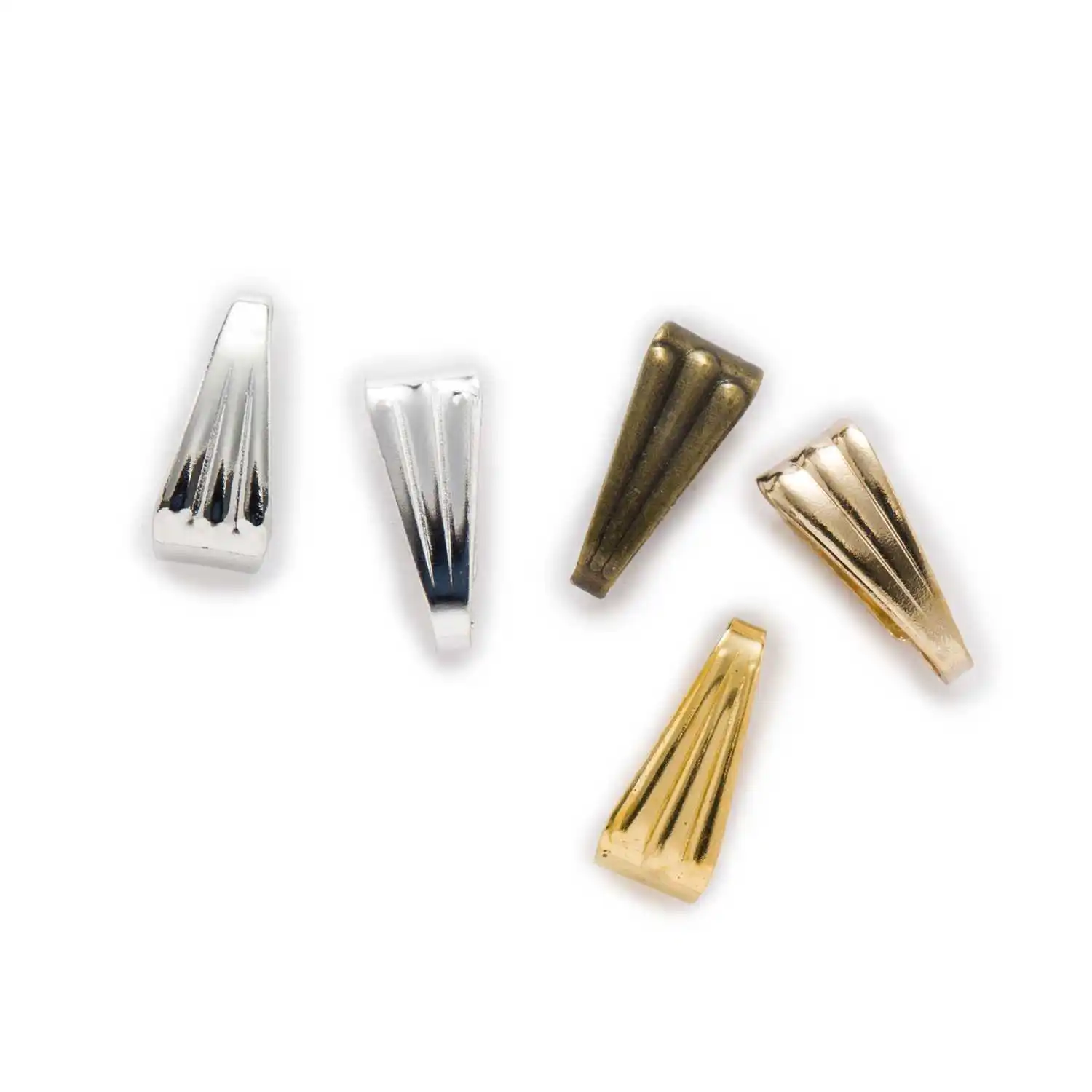 

100 шт. 5 цветов гладкая Зажимная защелка фотография фурнитура «сделай сам» Аксессуары для изготовления ювелирных изделий 7-8 мм