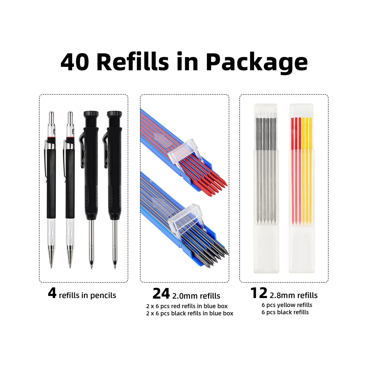 36 шт. плотничный карандаш механический фотокарандаш для столярных работ