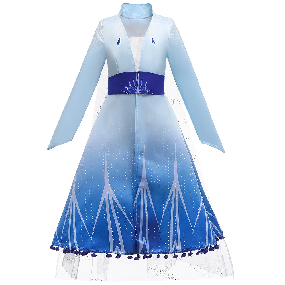 

Disney Princess Dress 2023 Girl's Elsa Anna Dress Children's birthday party dress frozen romance role-playing princess dress eve