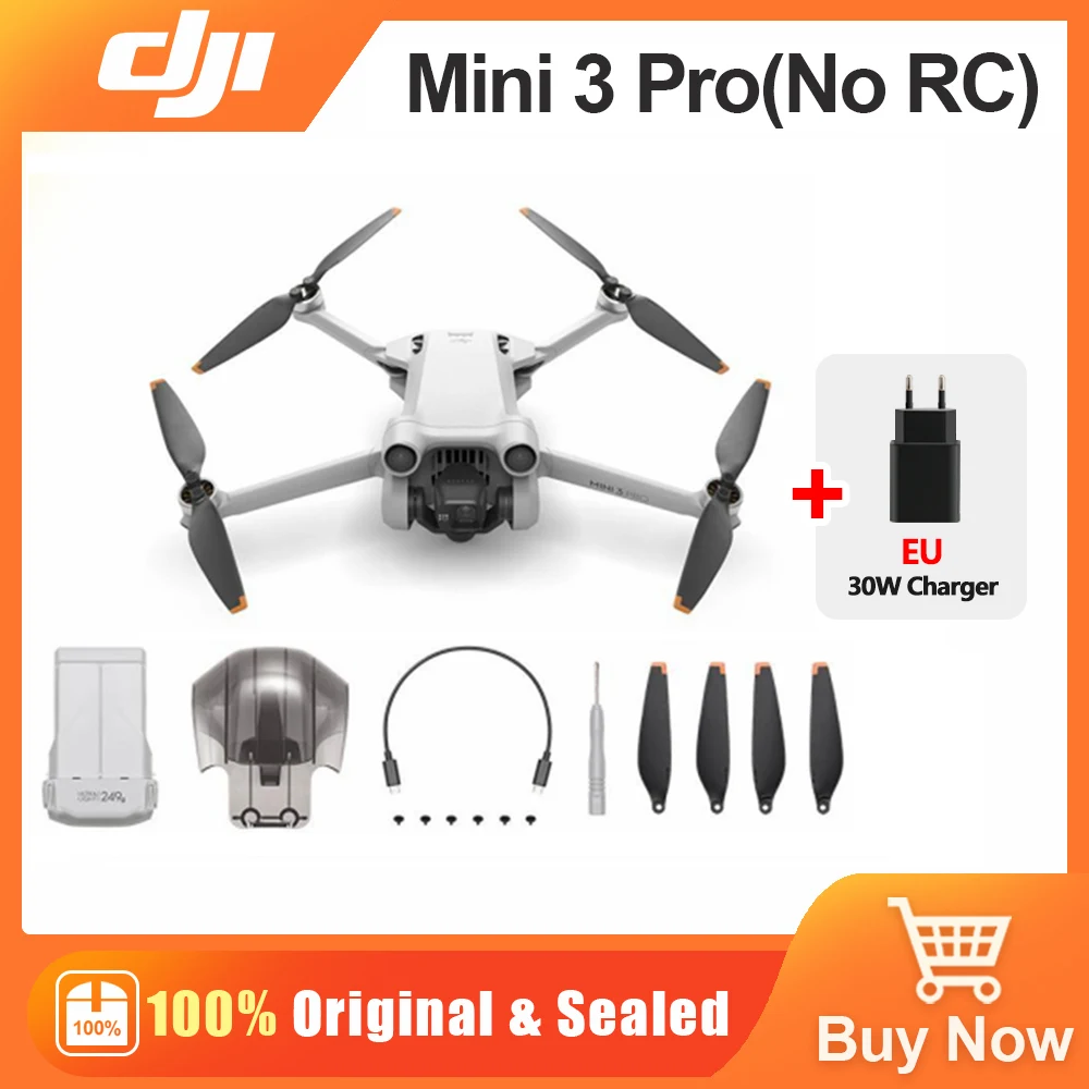 DJI Mini 3 Pro нет версии RC Оригинальная камера дроны менее 249 ГГц Макс 34 мин Время