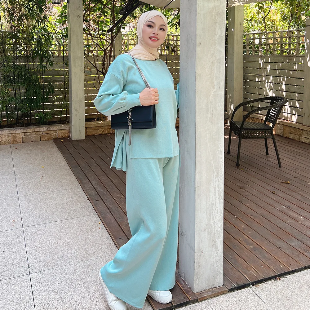 

Женская Осенняя блузка с длинным рукавом, повседневный комплект из двух предметов