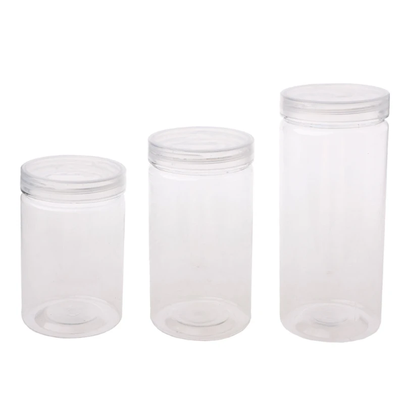 

6,4 см OD Clear Strong PET, круглые пищевые принадлежности, герметичные с прозрачной крышкой