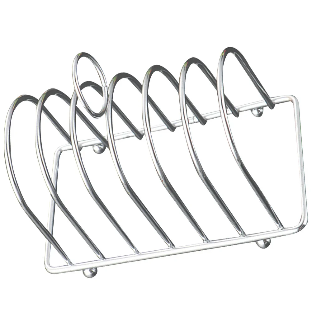 

Napkin Holder Home Supply Kitchen Bread Rack Toast Food Display Stands Desktop Daily Use Iron Plating Accessory Tabletop