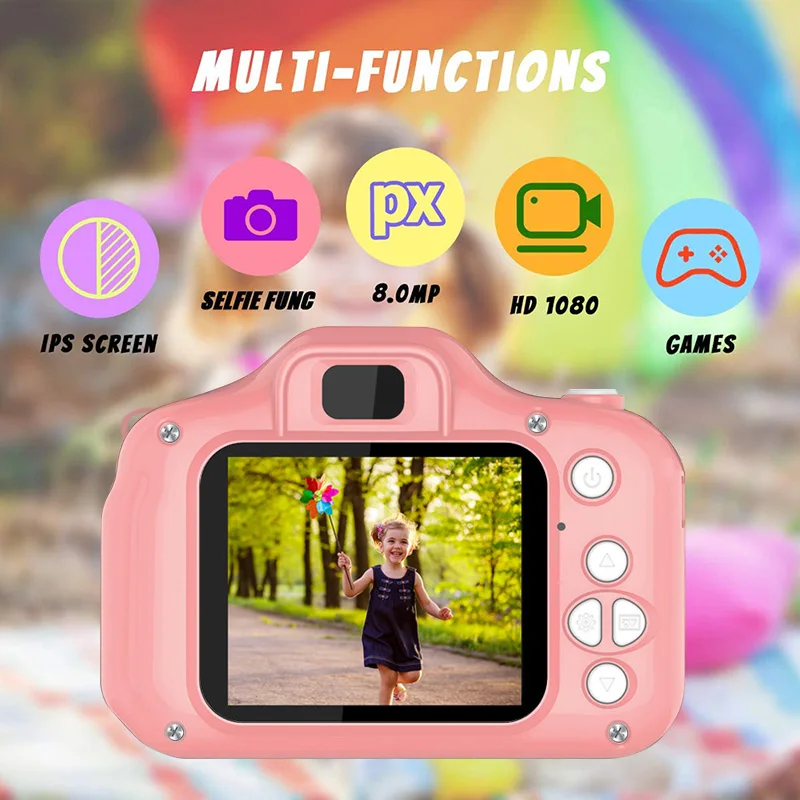Детская мини-камера образовательные игрушки цифровая камера 1080P проекционная