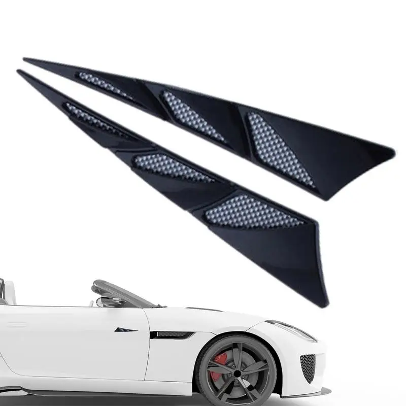 

2Pcs Anti Collision Sticker Shark Gill Shape Adhesive Anti-Scratch Car Door Protector Anti Collision Patch Car Bumper Protector