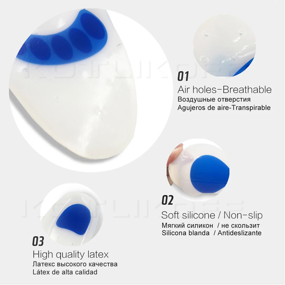 Orthopedic Insole Soft Medical Silicone Gel Healthy Feet Insert Corrector Flat Feet Arch Support Foot Care Plantar Fasciitis Pad