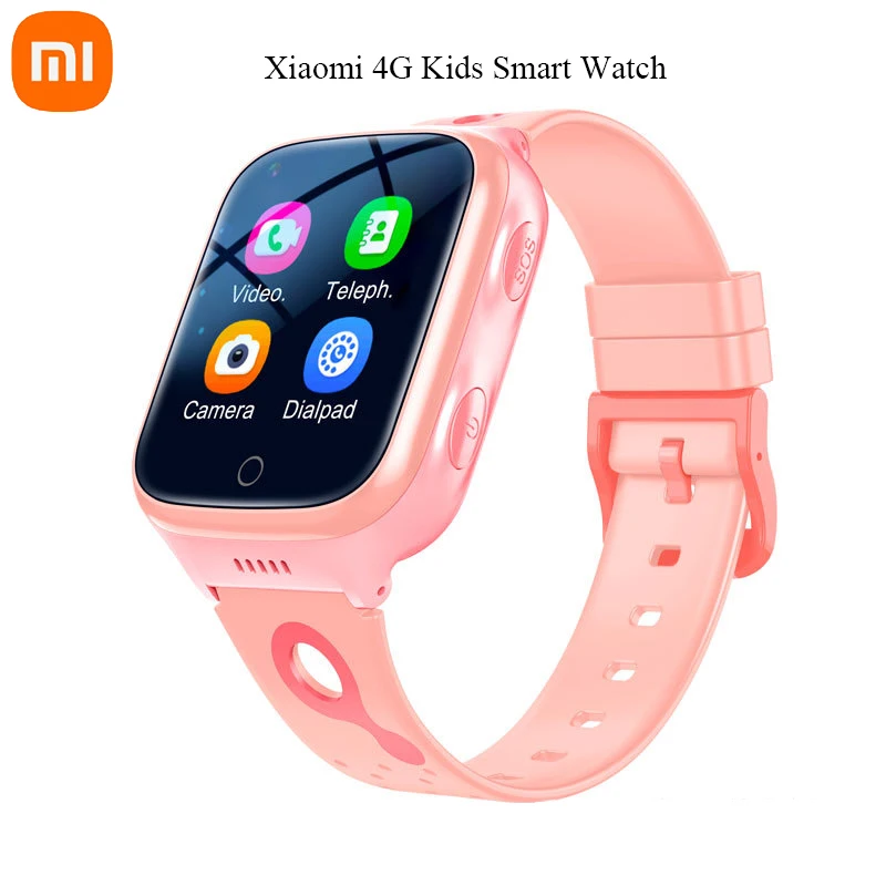 

Детские Смарт-часы Xiaomi 4G с камерой SOS IPX67, водонепроницаемые, GPS, Wi-Fi, монитор видеозвонка, трекер местоположения, LBS, детские часы, подарок для ...