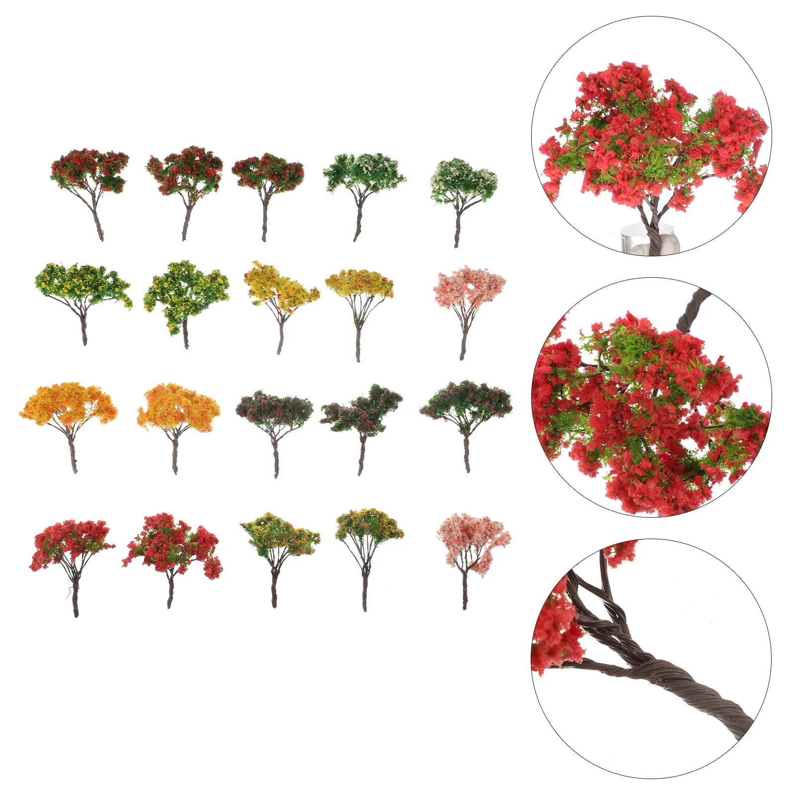 

20 шт., декоративные пластиковые украшения для деревьев