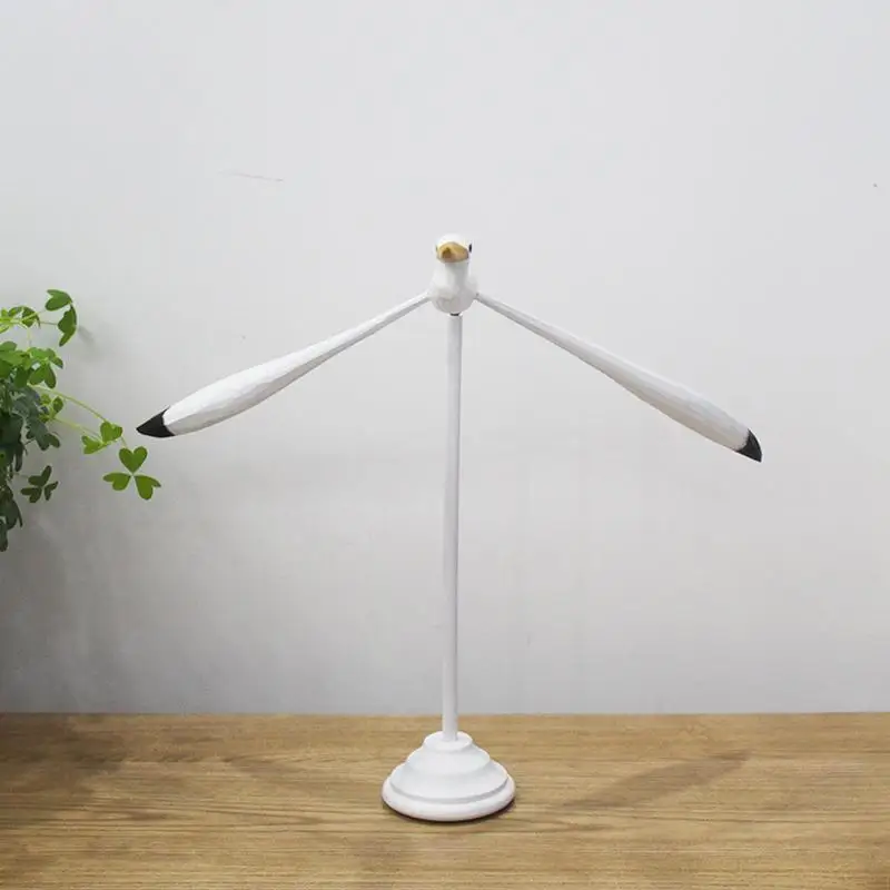 Фигурка морской птицы уникальная фигурка белой деревянное ремесло настольная