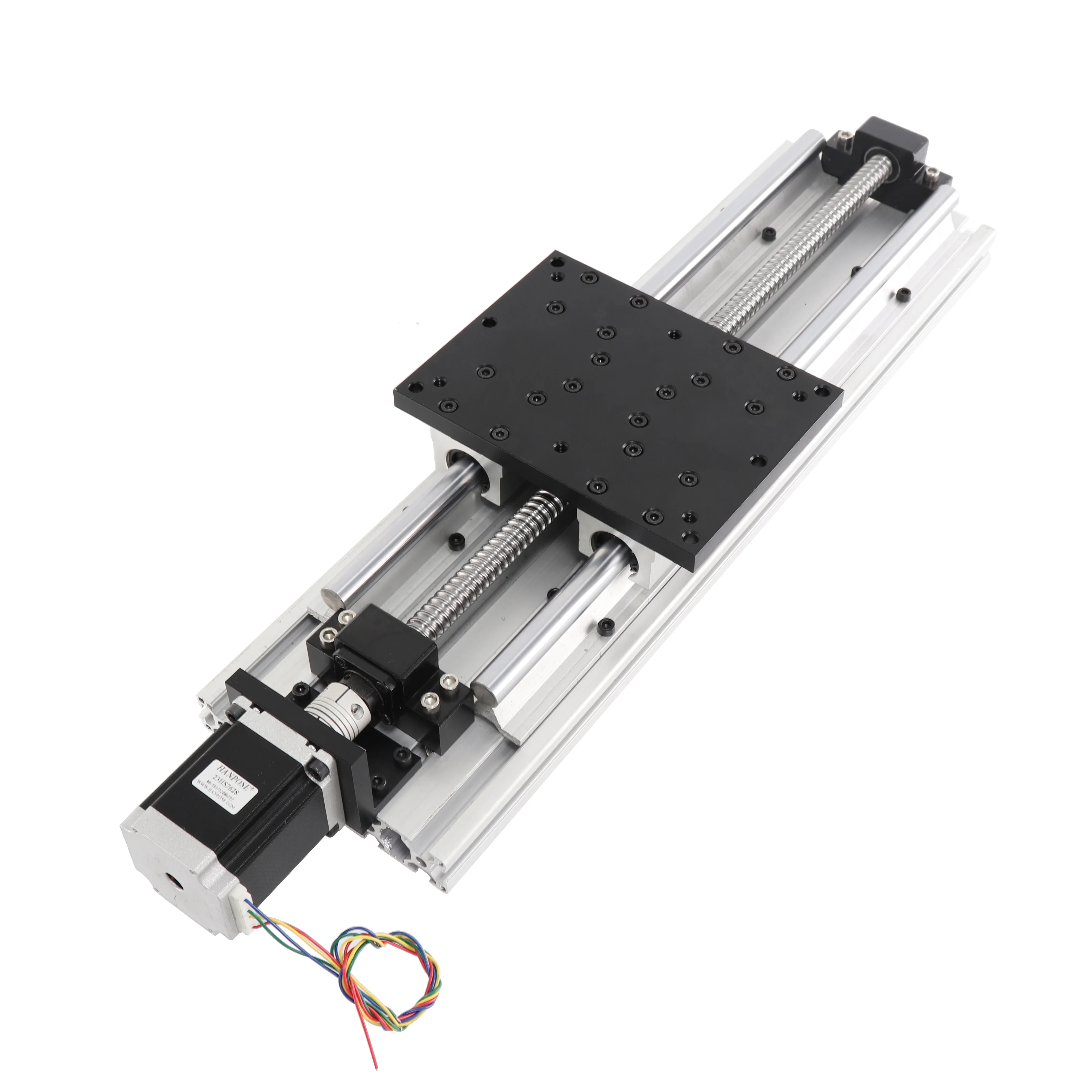 

HPA150 Optical axis linear guide module 600mm NEMA 23 step motor screw linear guide rail carving laser cutting machines