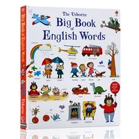 new the usborne big book of english words learning famous picture borad book for kids boys girls early education