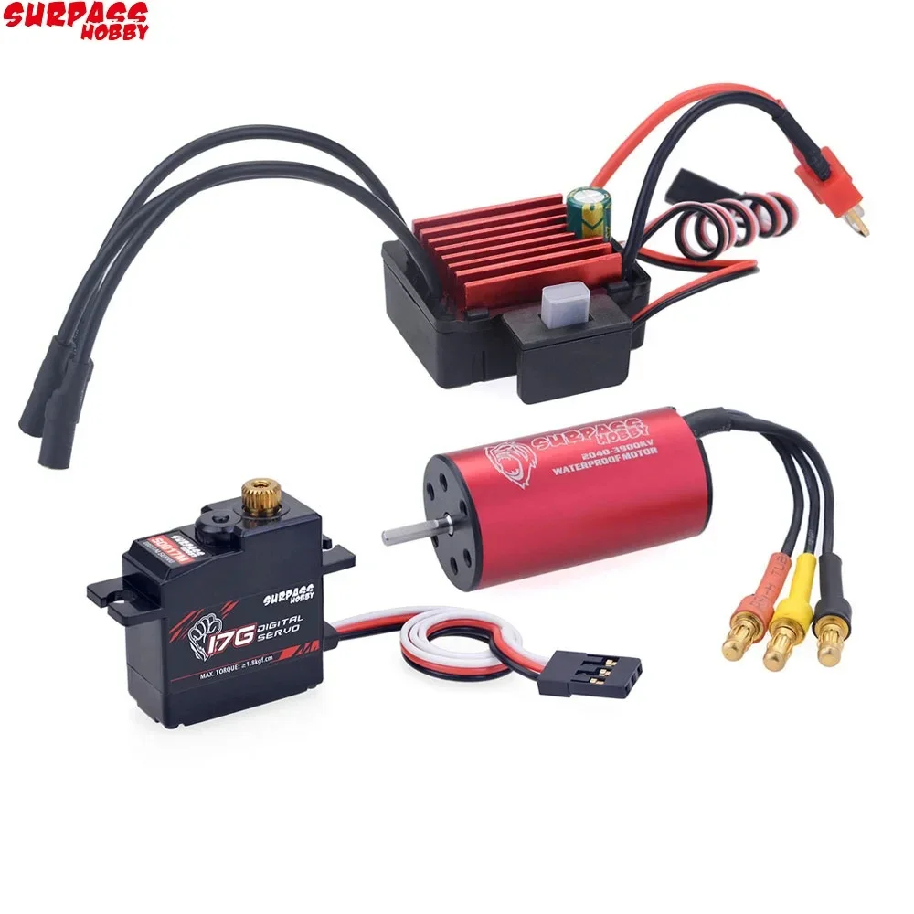 Фото Бесщеточный двигатель UniFly SURPASS HOBBY 2040 3900KV с цифровым сервоприводом 35A ESC S0017M 17G для радиоуправляемых моделей HSP Tamiya Axial 1/16 1/18 №2