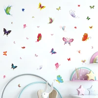 colorful butterfly bedroom porch commercial wall beautification decorative wall stickers self adhesive decorations living room