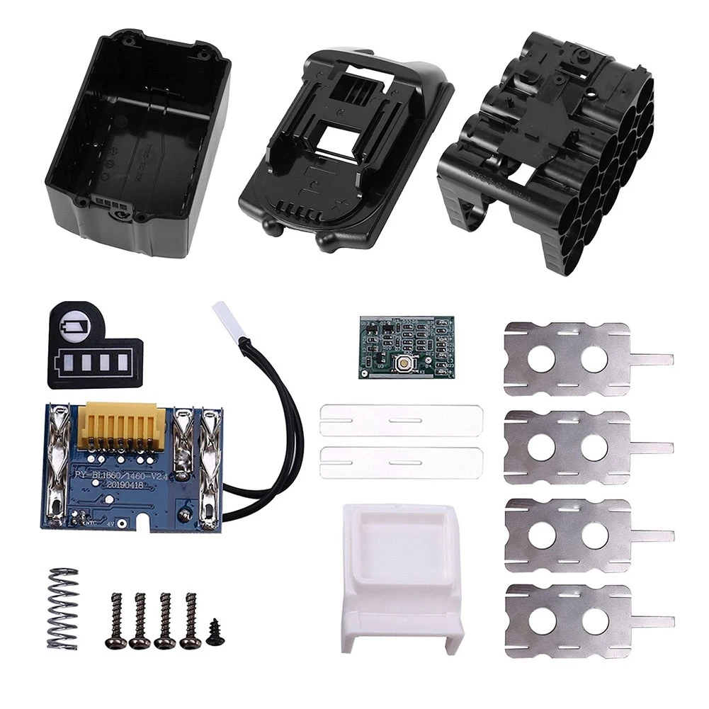 

BL1860 BL1890 -Ion Battery Case+PCB Charging Protection Circuit Board Kit for 18V Battery Tool