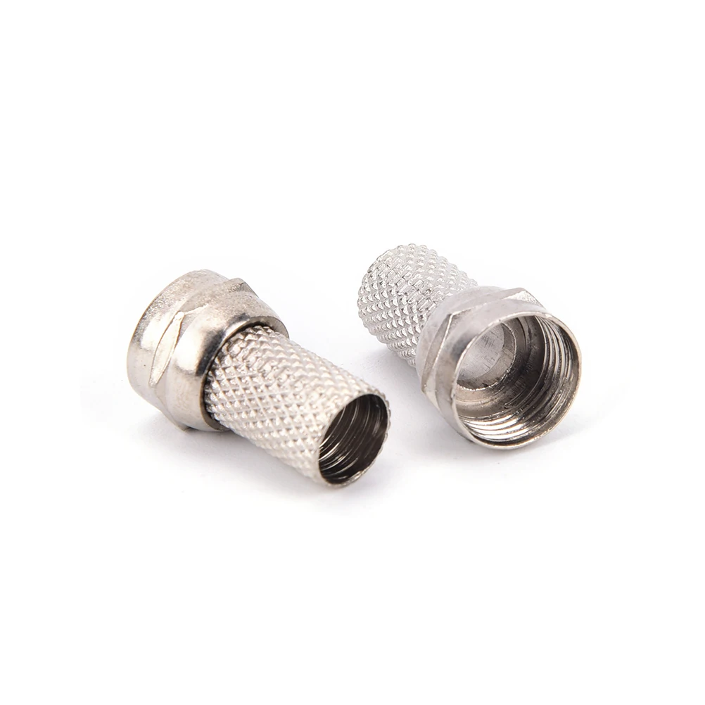 

10 pcs/lot F Digital Cable Terminal Connector for cable TV SCREW plug SAT RG6 CT100 WF100 TX100 H109F PH100