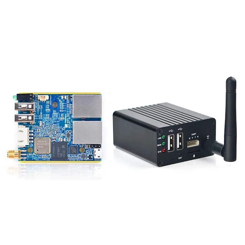 

Для Nanopi R1 Allwinner H3 Quad-Core 4Xcortex-A7 1GB RAM + 8GB EMMC Dual Network Port IOT Router Sup port s Open Source