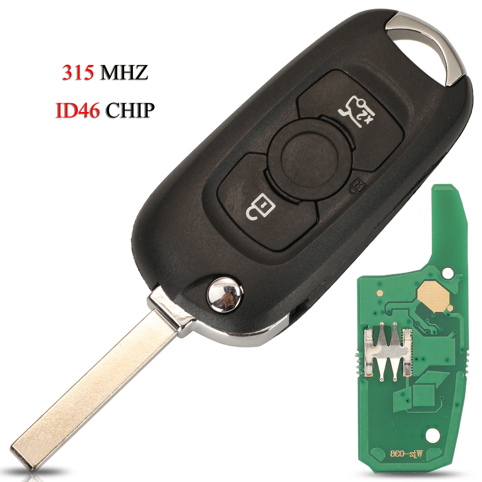 Jingyuqin 5 шт./лот дистанционный ключ от автомобиля для Buick Verano Regal Excelle GT XT Crosse Opel Astra K 3