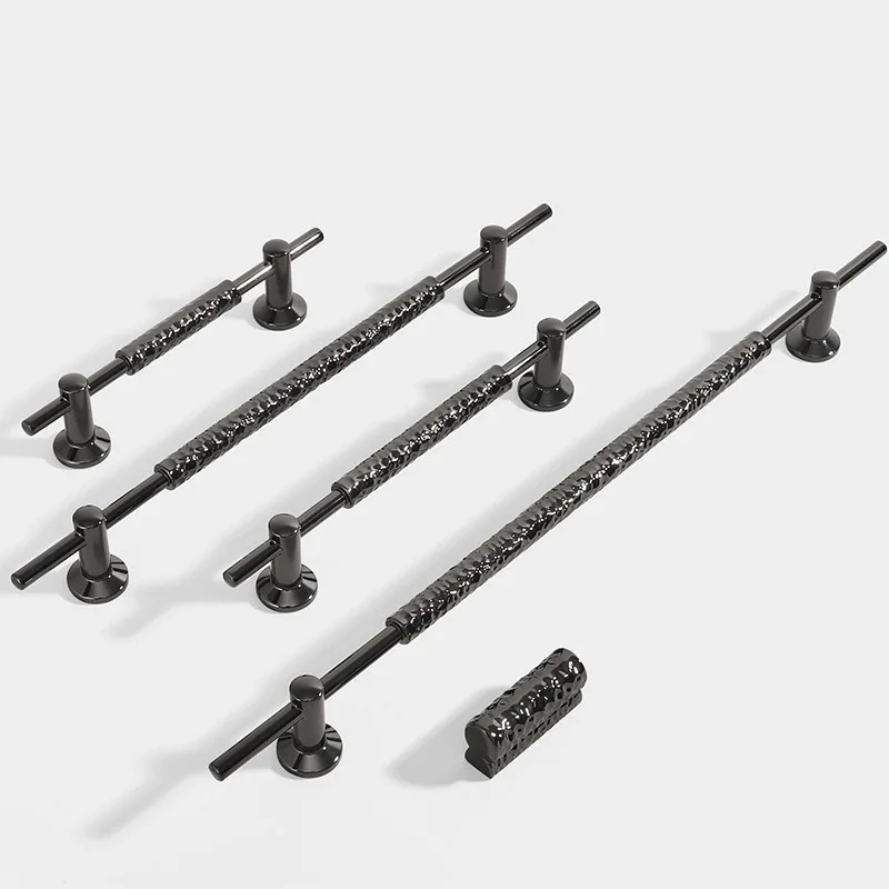 Высококачественная ручка для шкафа одежды черные и золотые ручки винного ящика