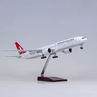 47cm 1157 scale model b777 aircraft turkish air airlines with light and wheel diecast resin airplane collection display toy