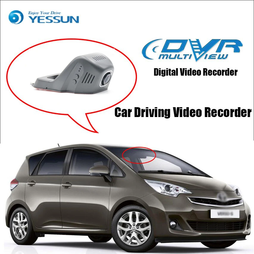 

YESSUN для Toyota Verso EZ Автомобильный видеорегистратор для вождения Wifi DVR мини камера Novatek 96658 FHD 1080P видеорегистратор ночное видение