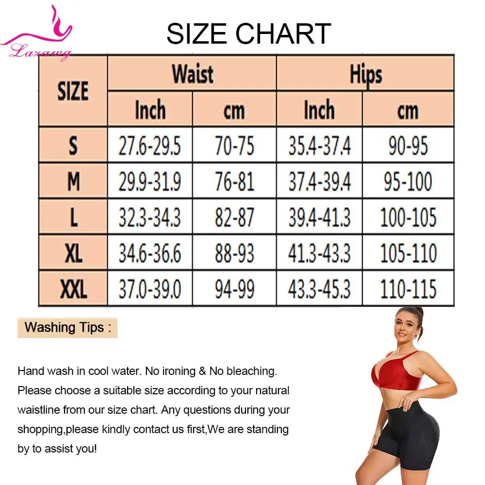 LAZAWG Women Push Up Booty Lifting Panties with Pads Tummy Control Hip Enhancer Shorts Butt Lifter Underwear Slimming Shapewear