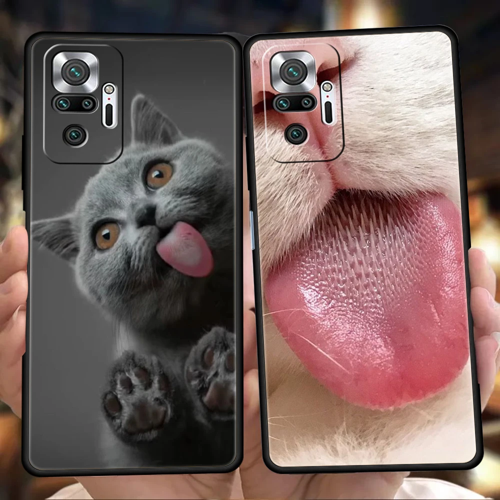 

Cute Cat Phone Case Cover for Redmi K50 Note 10 11 11T Pro Plus 7 8 8T 9S 9 K40 Gaming 9A 9C 9T Pro Plus Soft Shell Fundas Coque