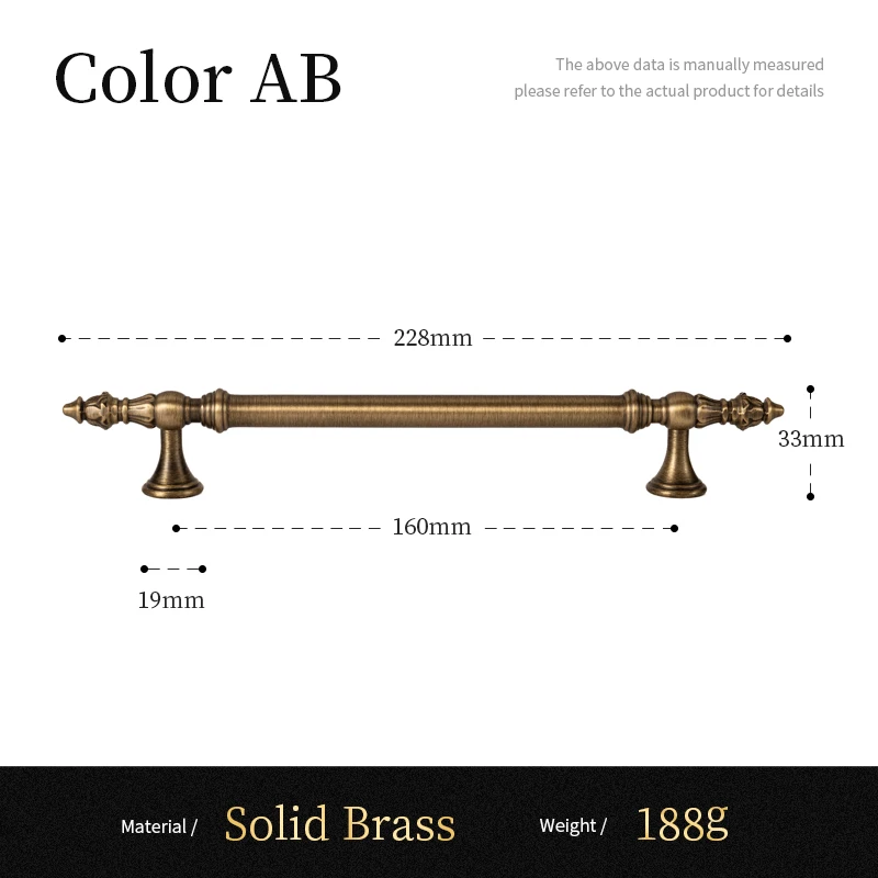 

Сантая антикварные латунные ручки для шкафов