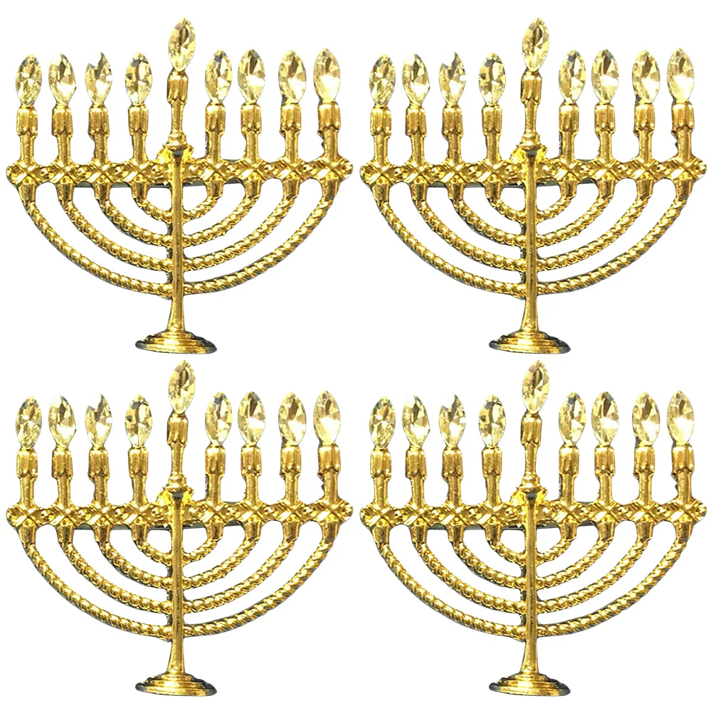 

Napkin Hanukkah Rings Ring Serviette Buckle Buckles Table Jewish Menorah Holder Party Decor Chanukah Towel Alloy Reusable Hotel