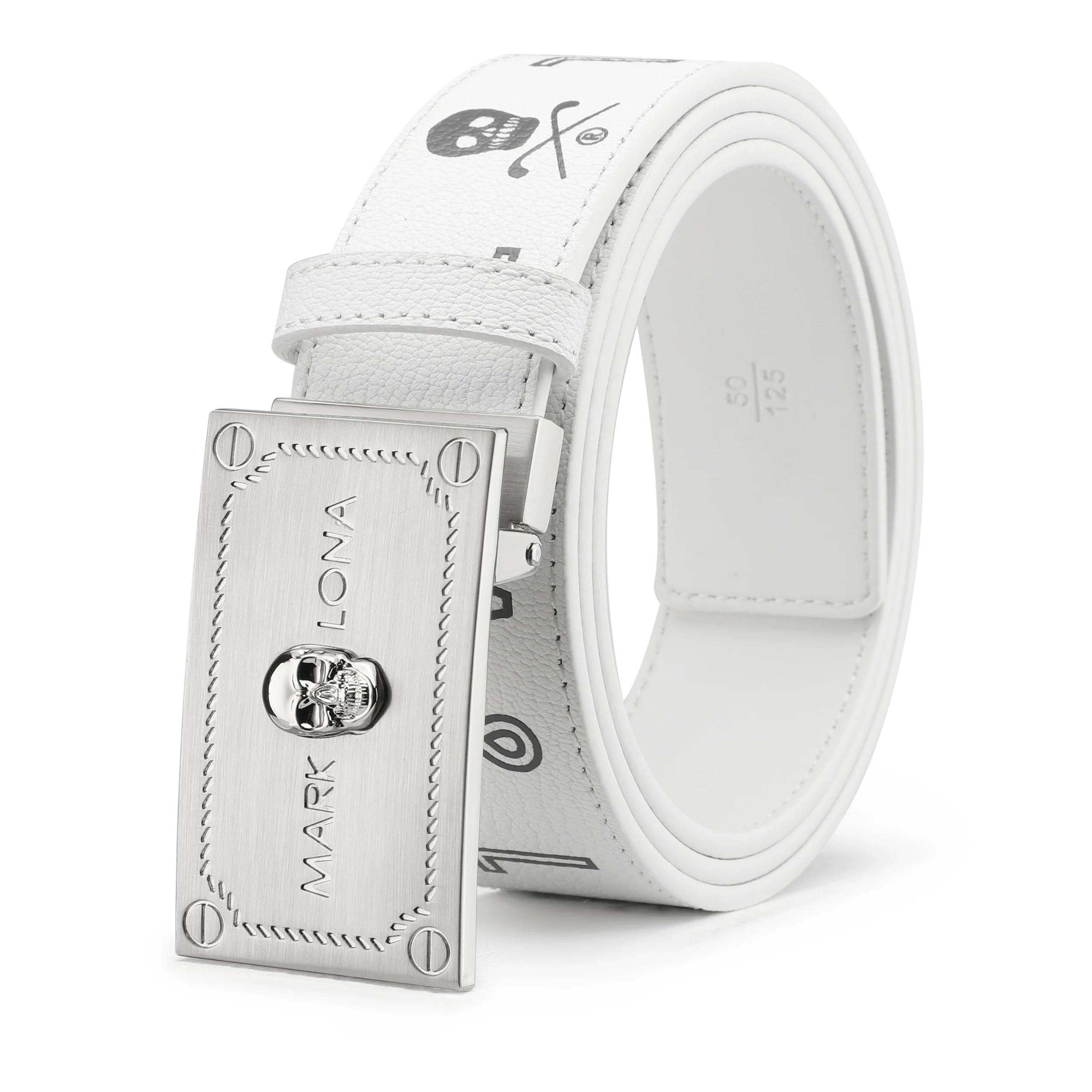 

Mark Lona Golf Belt Men And Women Leather Belt Universal Length Classic Casual Golf Belts Free Shipping Waist Belt