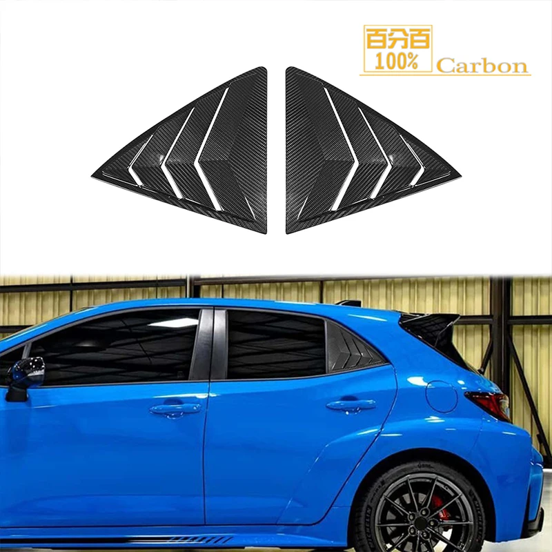 Для Toyota GR Corolla 2023up сухой углеродное волокно жалюзи на заднее окно боковое