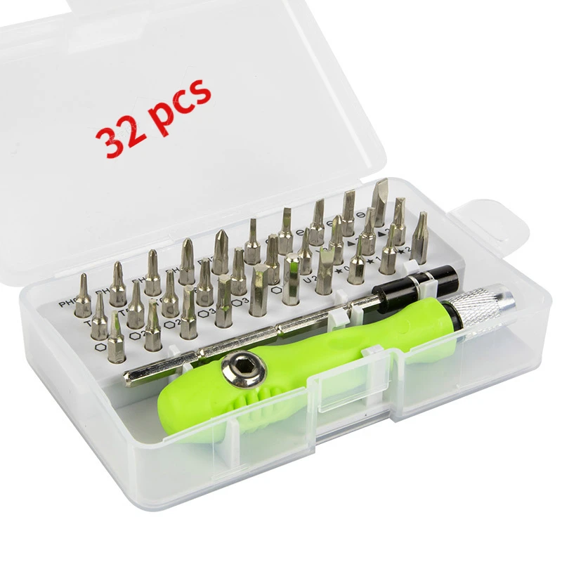 

Tool Repair 32 In 1 Screwdriver Set Phone Mobile IPad Camera Maintenance Precision Mini Magnetic Screwdriver Bits Kit