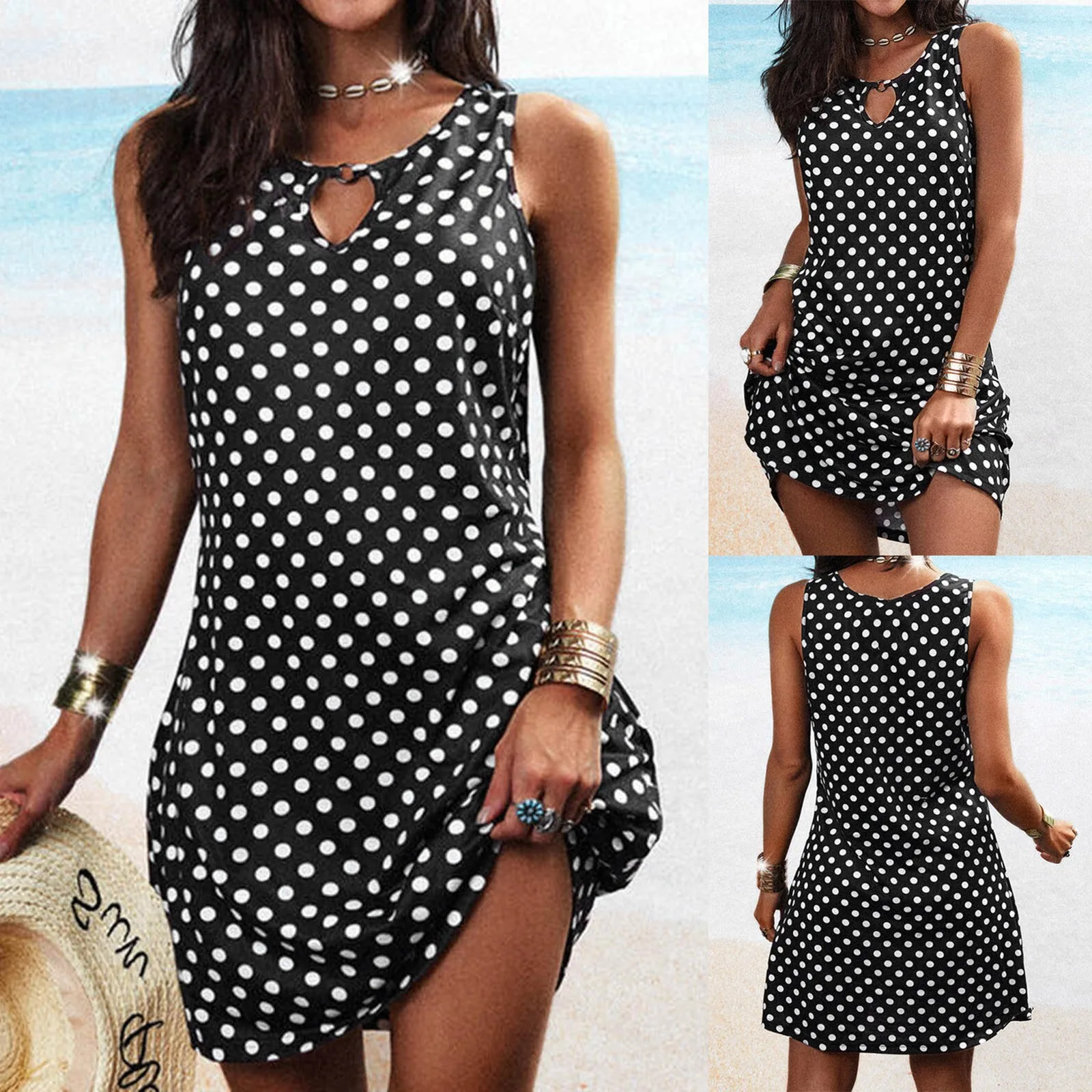 

Women Summer Boho Floral Dress Women Summer V Neck Sexy Tunic Cocktail Short Sleeve Mini Sundress Holiday Beach Vestidos 2022