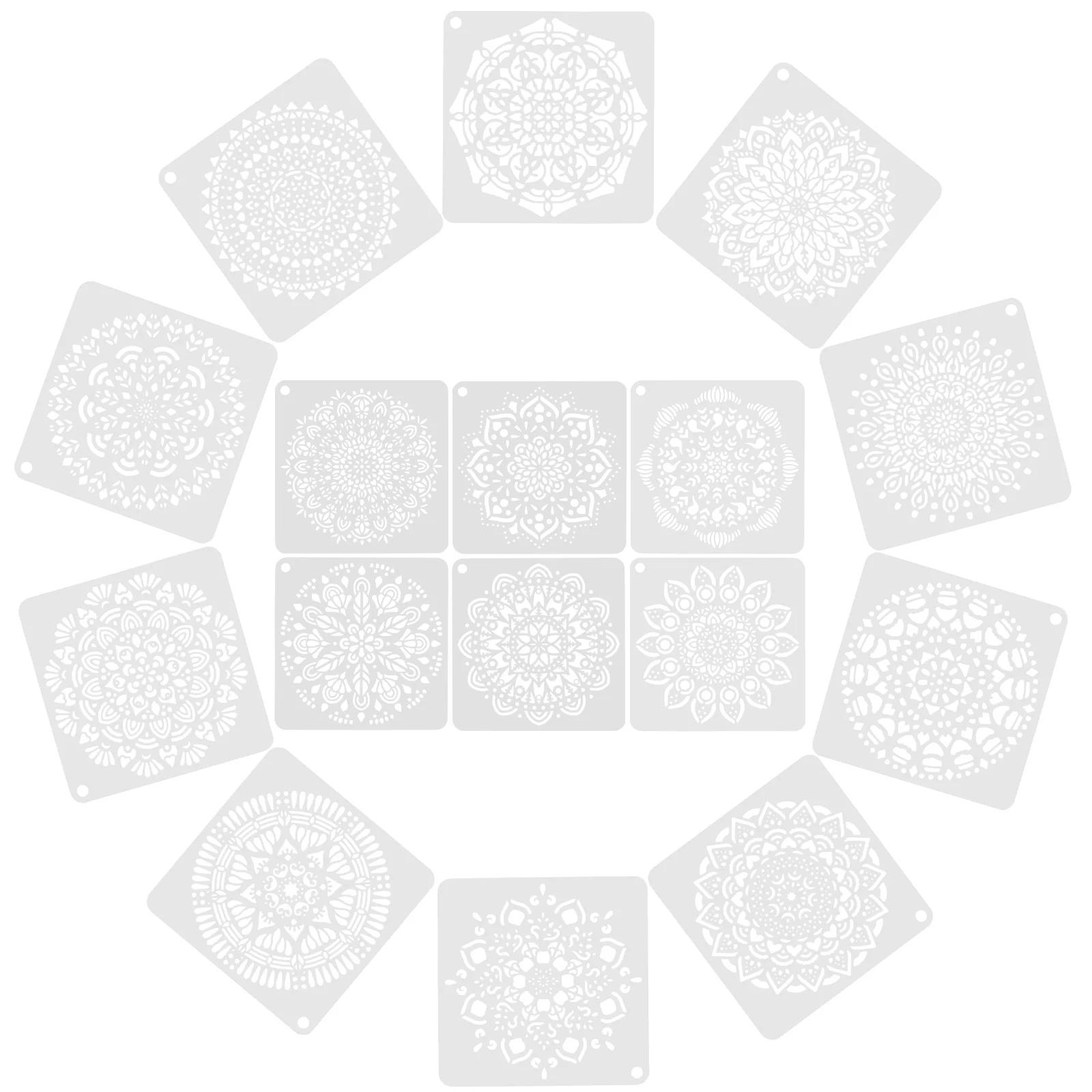 

Reusable Teenager Stencils Flower Templates Daily Delicate Decorative Convenient