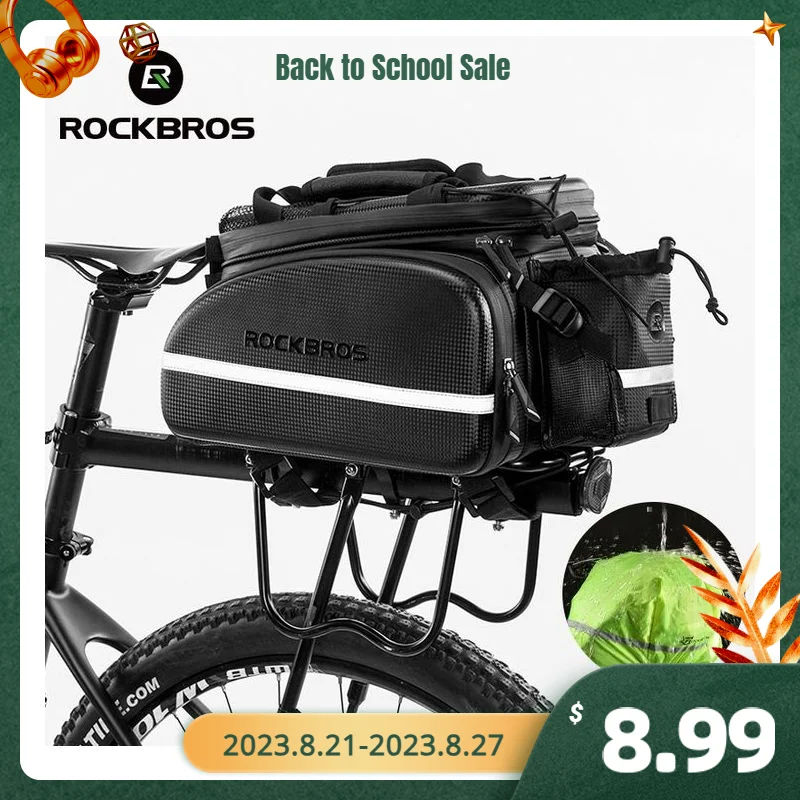 ROCKBROS Bicycle Carrier Bag MTB Bike Rack Bag Trunk Pannier