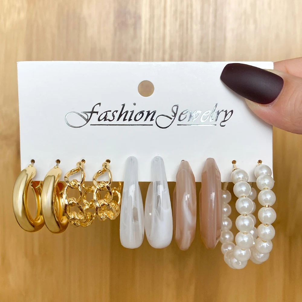 FAMSHIN полимерные жемчужные серьги-клипсы модные милые красочные серьги-капли