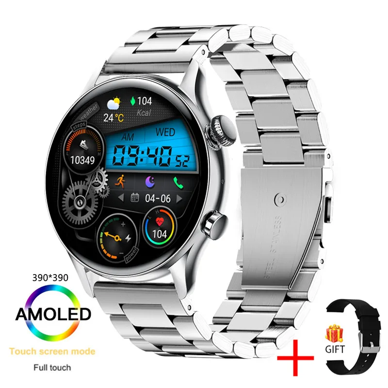 

For Samsung Xiaomi Huawei NFC Bluetooth call Smartwatch Men 390*390 Screen Support Always On Display Smart Watch IP68 Waterproof