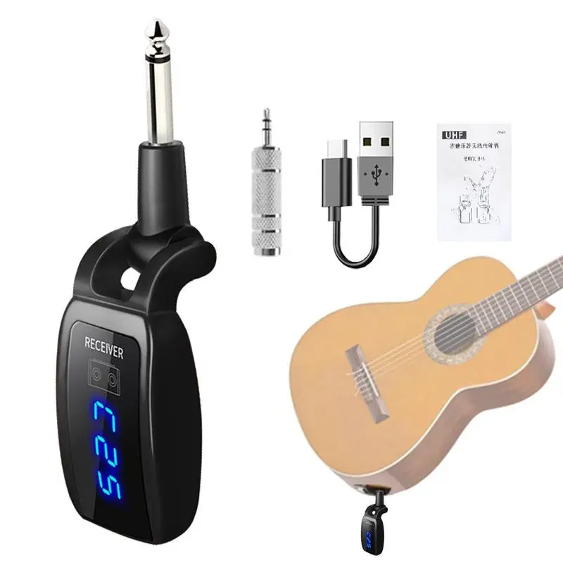 

Wireless Guitar System Electric Guitar Cordless Transmitter Electric Musical Instrument Pickup Audio Transmission Systems Guitar