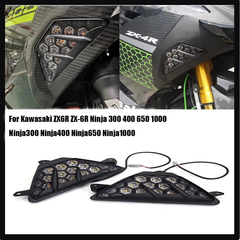 

New Front Turn Signals Light Turning Lamp For Kawasaki ZX6R ZX-6R Ninja 300 400 650 1000 Ninja300 Ninja400 Ninja650 Ninja1000