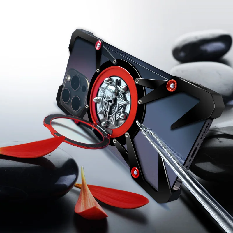 Задняя крышка из алюминиевого сплава для iphone 15 Pro Max Plus защита от падения Magsafe