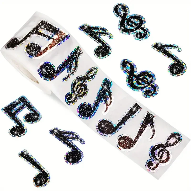 

Блестящие наклейки с музыкальной нотой, 100-500 шт.