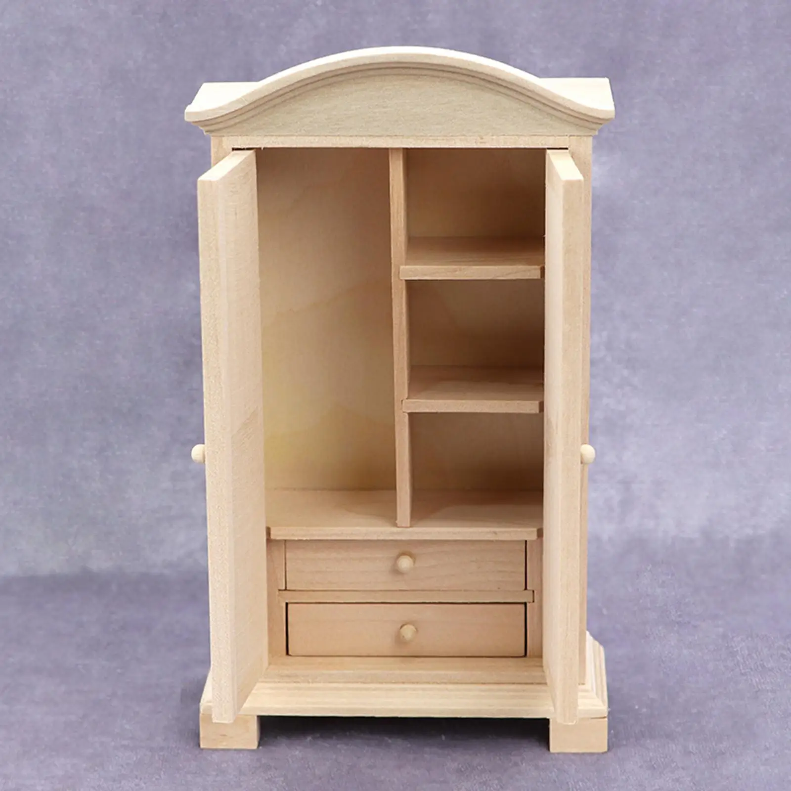 

Mini Dollhouse Wardrobe Kids Pretend Toy Bedroom Scenery Supplies Decor