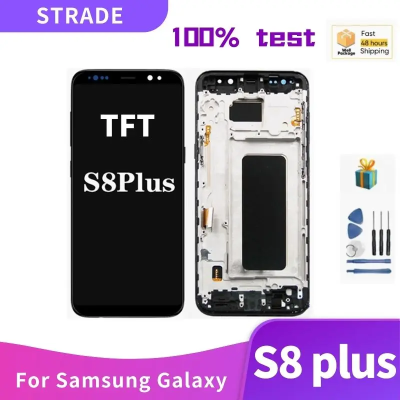 

100% Tested TFT For Samsung Galaxy S8 plus LCD Display Touch panel Digitizer G950 G950F G955fd G955F G955 Lcd Screen With Frame