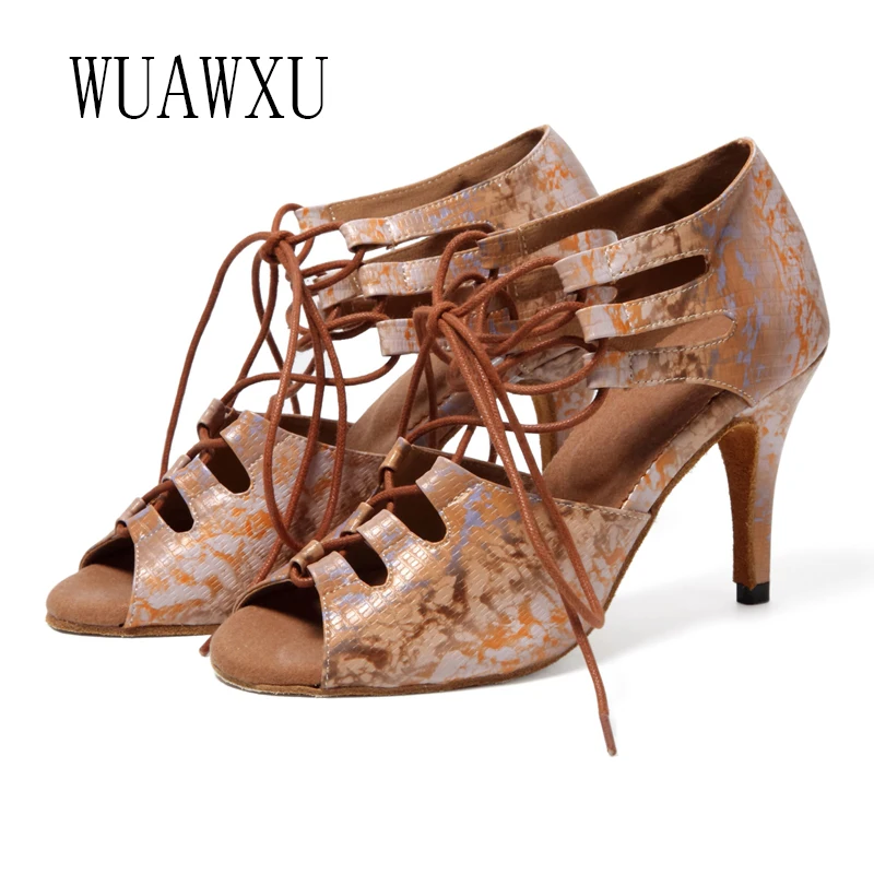 NATASHA2023 новые туфли для латиноамериканских танцев на шнуровке женские среднем