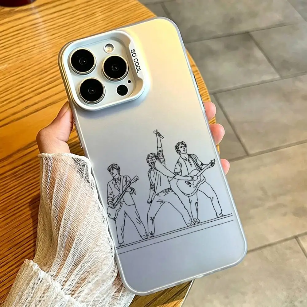 Чехол для телефона J-Jonas B-Brothers для iPhone 17, 16, 15, 14, 13, 12, 11, Mini, Pro, E, MAX, матовый, белый, цвета конфет. (art.: 3920dc3533d7b) - 3920dc3533d7b
