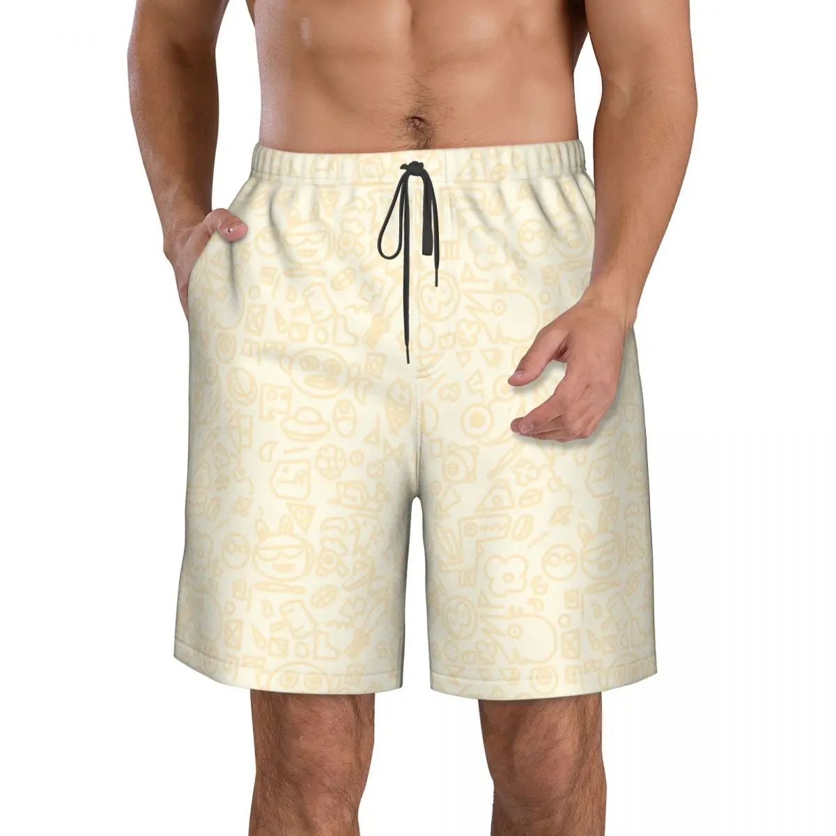 Men's Swim Shorts Summer Swimwear Man Swimsuit Swimming Trunks Beach Shorts Surf Board Male Clothing Pants Ins