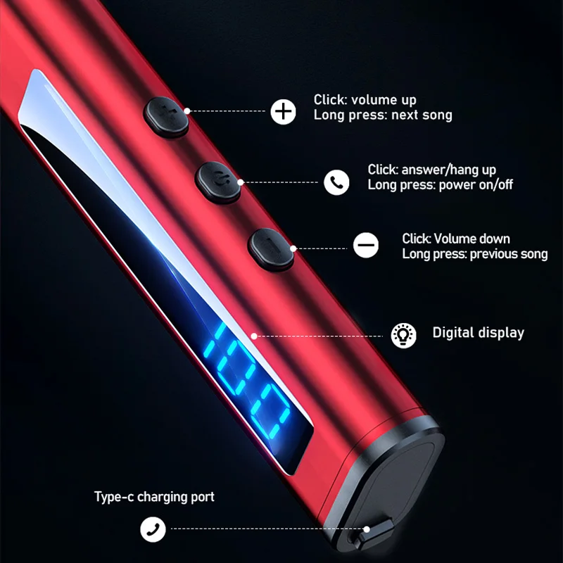 Беспроводные наушники с шейным ободом Bluetooth-наушники микрофоном Спортивная