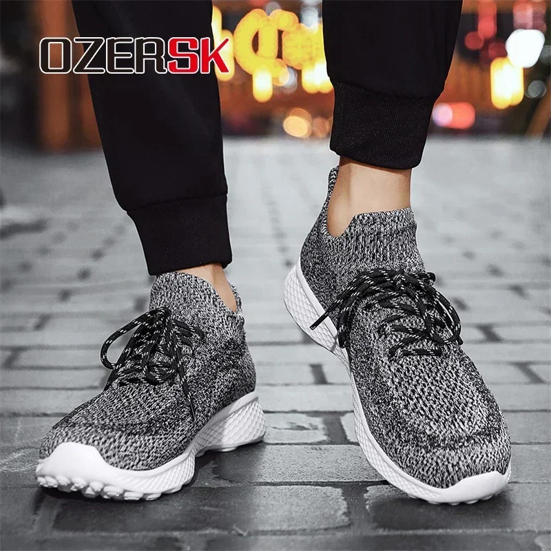 OZERSK мужские носки обувь из ткани Flywire удобные модные дорожные прогулочные легкие
