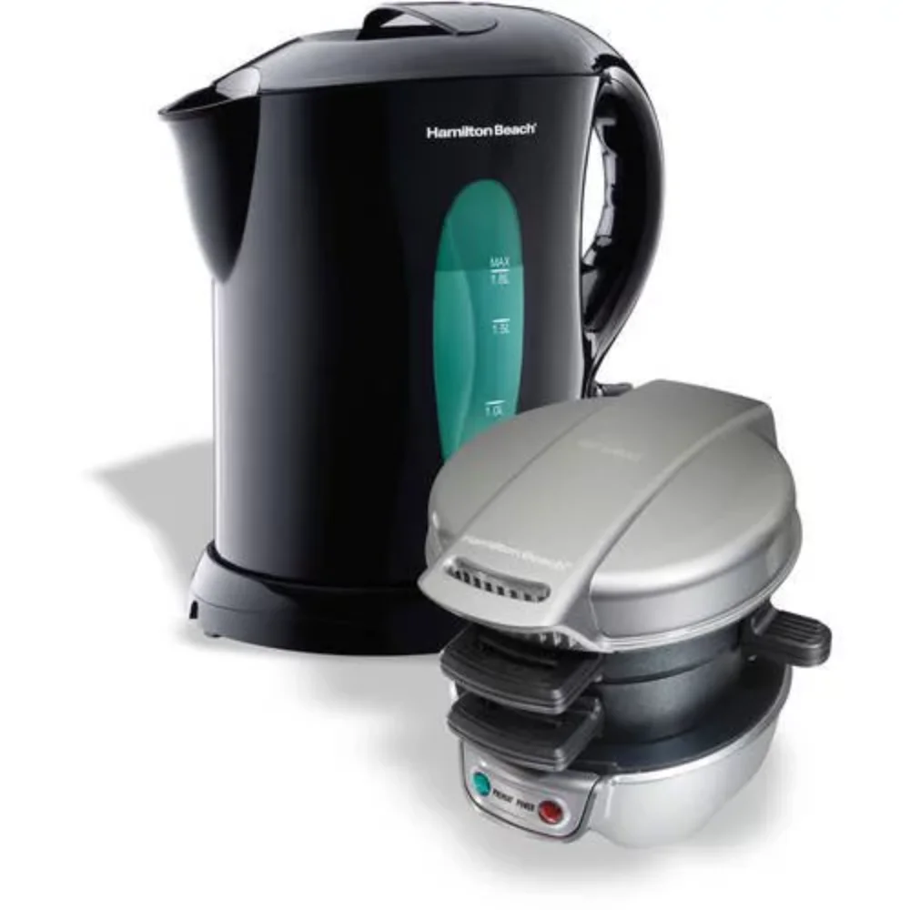 

Breakfast Sandwich Maker with Electric Kettle Value Bundle Breakfast Machine